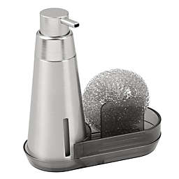 InterDesign Soap Pump Dispenser Caddy in Brushed Stainless Steel