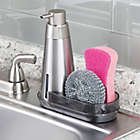 Alternate image 3 for InterDesign Soap Pump Dispenser Caddy in Brushed Stainless Steel