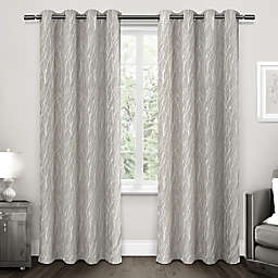 Forest Hill 108-Inch Grommet Top Room Darkening Window Curtain Panels in Light Grey (Set of 2)