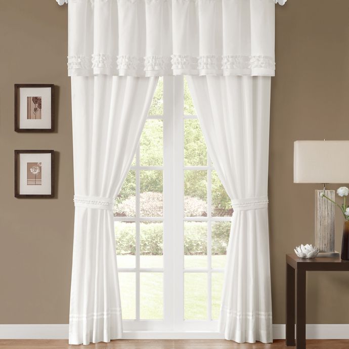 Jasmine 84-Inch Rod Pocket Room Darkening Window Curtain Panel Pair in