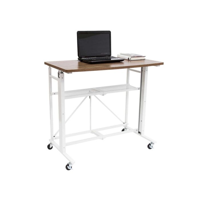 Origami Adjustable Computer Desk In White Bed Bath Beyond