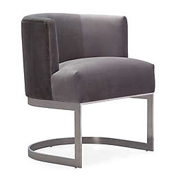 TOV Furniture Eva Velvet Chair in Grey