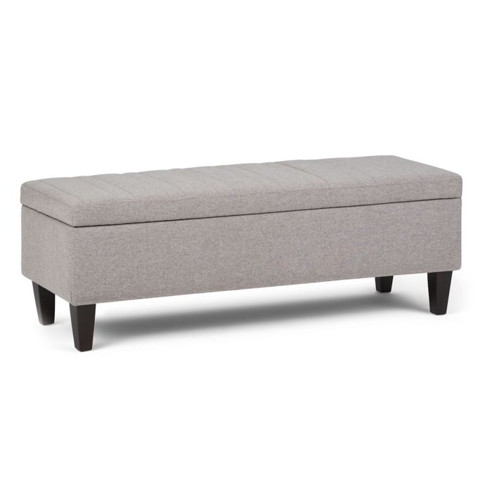 Simpli Home Monroe Upholstered Storage Bench Bed Bath And Beyond Canada