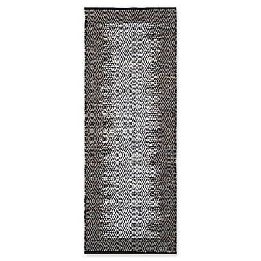 Safavieh Vintage Leather 2&#39;3" x 6&#39; Logan Rug in Light Grey. View a larger version of this product image.