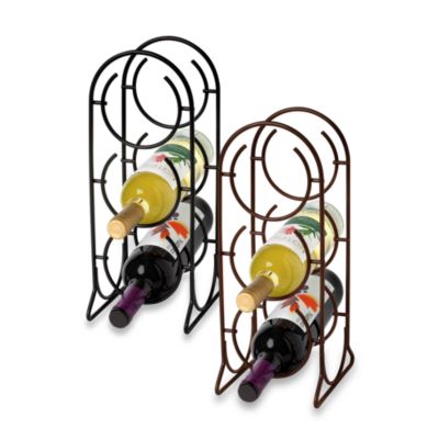 Spectrum&trade; Horseshoe 3-Bottle Metal Wine Rack