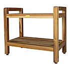 Alternate image 13 for EcoDecors&trade; Classic 24-Inch Teak Shower Bench with Shelf and Arms in Natural