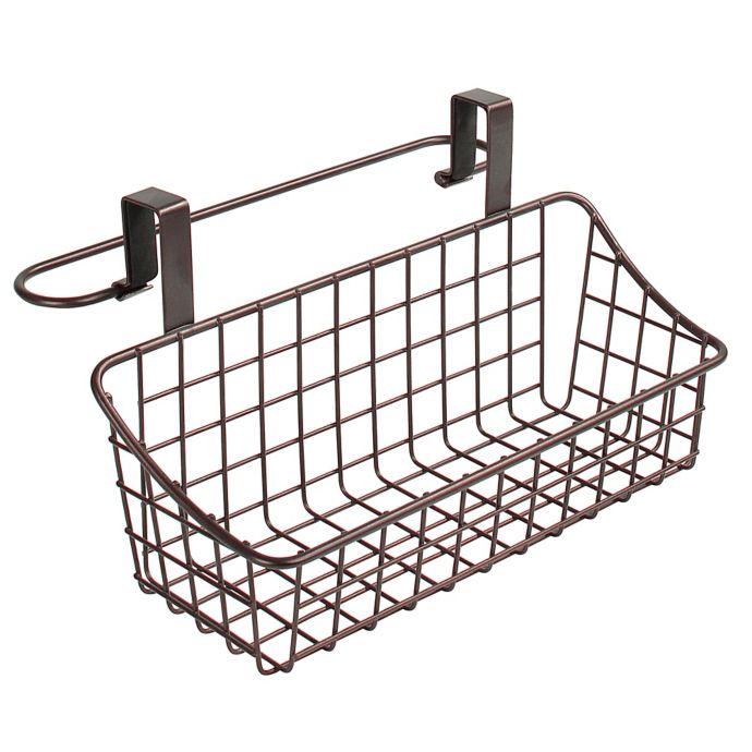 Spectrum Steel Grid Small OvertheDoor Towel Bar/Basket Bed Bath and