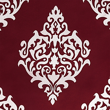 Medallion 96-Inch Grommet Top Room Darkening Window Curtain Panels in Burgundy (Set of 2). View a larger version of this product image.