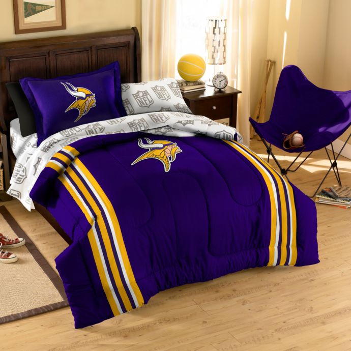 Nfl Minnesota Vikings Complete Bed Ensemble Bed Bath Beyond
