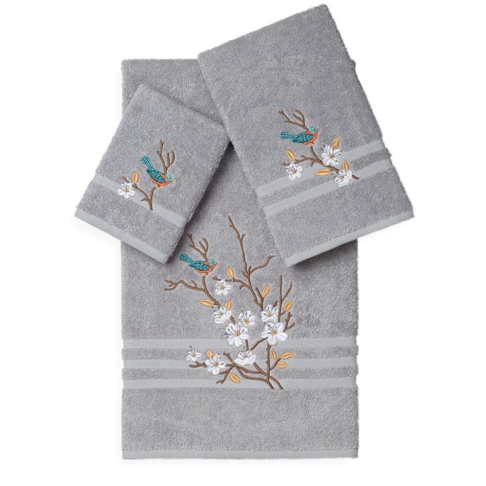 Linum Home Textiles SPRING TIME Embellished Bath Towels (Set of 3
