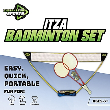 Portable Badminton Set Instant Freestanding Match Game Outdoor Practice Sports 