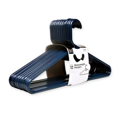 SALT™ 12-Pack Champion Heavyweight Hangers in Navy | Bed Bath & Beyond