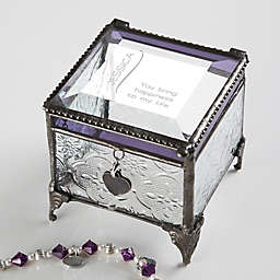 There is Only You Vintage Clear Jewelry Box
