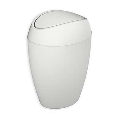 Umbra&reg; Twirla Can Wastebasket in White. View a larger version of this product image.