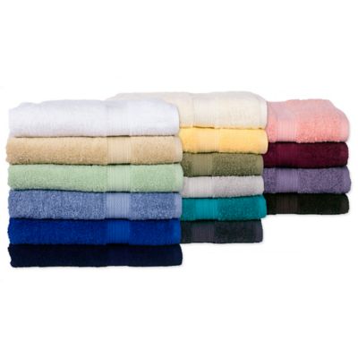 blue and gold bath towels