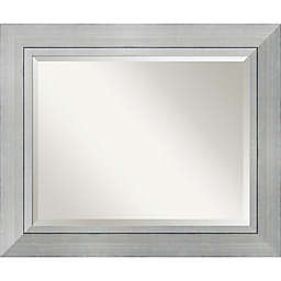 Amanti Art Romano 35-Inch x 29-Inch Bathroom Vanity Mirror in Silver
