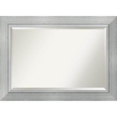 Amanti Art&reg; Romano Bathroom Mirror in Silver