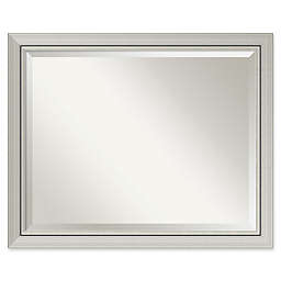 Amanti Art Romano Narrow Large Bathroom Mirror in Silver