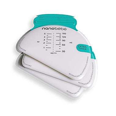 Nanobebe 25-Pack Breast Milk Storage Bags and Organizer. View a larger version of this product image.