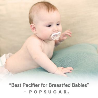 Nanobebe Flexy 0-3M 2-Pack Pacifiers in Pink. View a larger version of this product image.