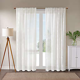 St. Thomas 108-Inch Rod Pocket Window Curtain Panel in White