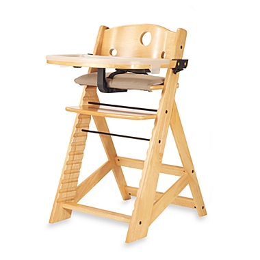 Keekaroo&reg; Height Right&trade; High Chair with Tray in Natural. View a larger version of this product image.