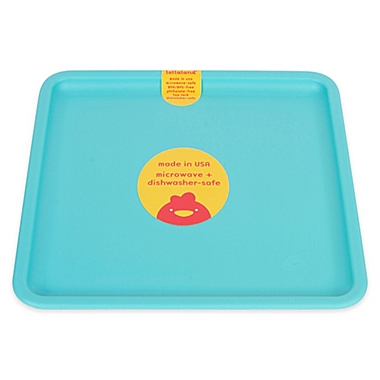 Lollaland&reg; Square Plate in Turquoise. View a larger version of this product image.