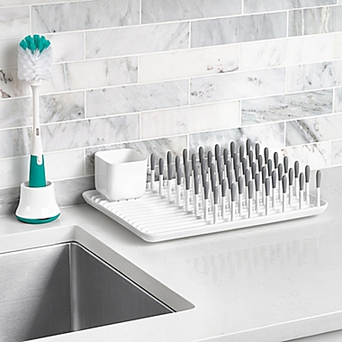 OXO Tot&reg; Bottle Drying Rack in Grey. View a larger version of this product image.