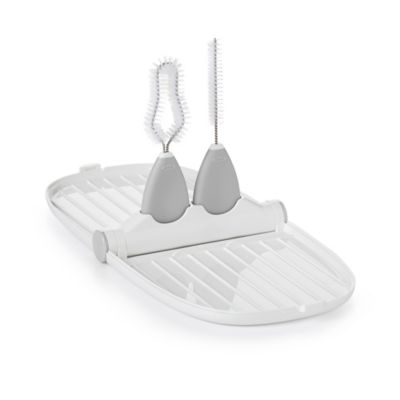 OXO Tot&reg; Breast Pump Parts Drying Rack with Brushes in Grey