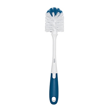 OXO Tot&reg; Bottle Brush with Stand in Navy. View a larger version of this product image.