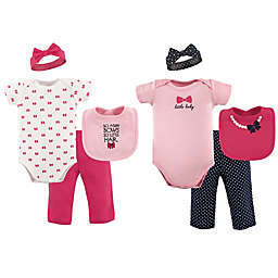 Hudson Baby® Size 0-6M 8-Piece Grow with Me Clothing Set in Pink/Black
