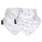 Alternate image 0 for Cheeky Chompers&reg; Neckerbib&reg; 2-Pack Stars &amp; Hippo Bibs in White/Grey