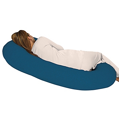 Leachco&reg; Snoogle&reg; Jersey Total Body Pillow in Teal. View a larger version of this product image.