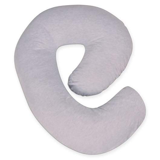 Alternate image 1 for Leachco® Snoogle® Mini Jersey Side Sleeper Pillow in Sky Grey