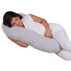 Alternate image 1 for Leachco&reg; Snoogle&reg; Mini Jersey Side Sleeper Pillow in Sky Grey