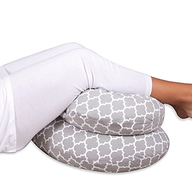 Leachco&reg; Snoogle&reg; Mini Chic Side Sleeper Pillow in Moroccan Grey. View a larger version of this product image.