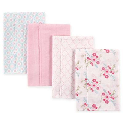 pink burp cloths