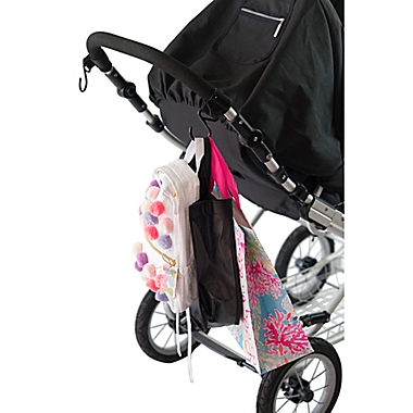 Buggygear&trade; 2-Pack Boutique Stroller Hook in Matte Black. View a larger version of this product image.