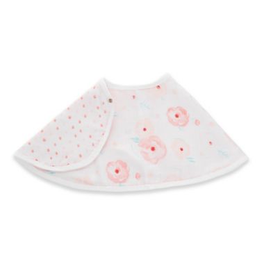 aden + anais&trade; essentials Full Bloom Burpy Bib in Pink. View a larger version of this product image.