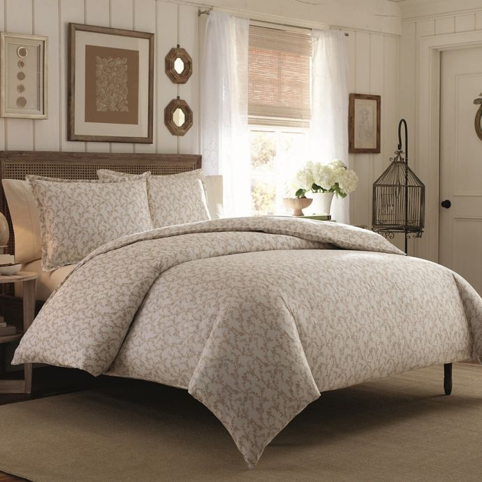 Laura Ashley Victoria Flannel Duvet Cover Set Bed Bath Beyond