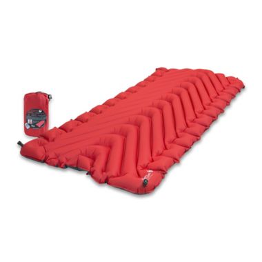 Klymit Insulated Static V Luxe Sleeping Mat in Red. View a larger version of this product image.