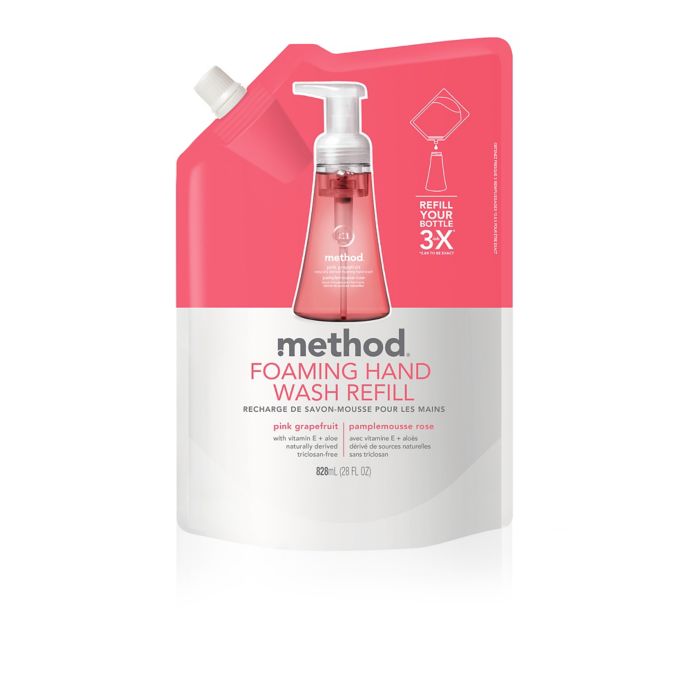 Method Pink Grapefruit 28 Oz Foaming Hand Wash Refill - 