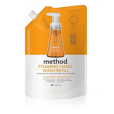 Method&reg; Orange Ginger 28 oz. Foaming Hand Wash Refill. View a larger version of this product image.