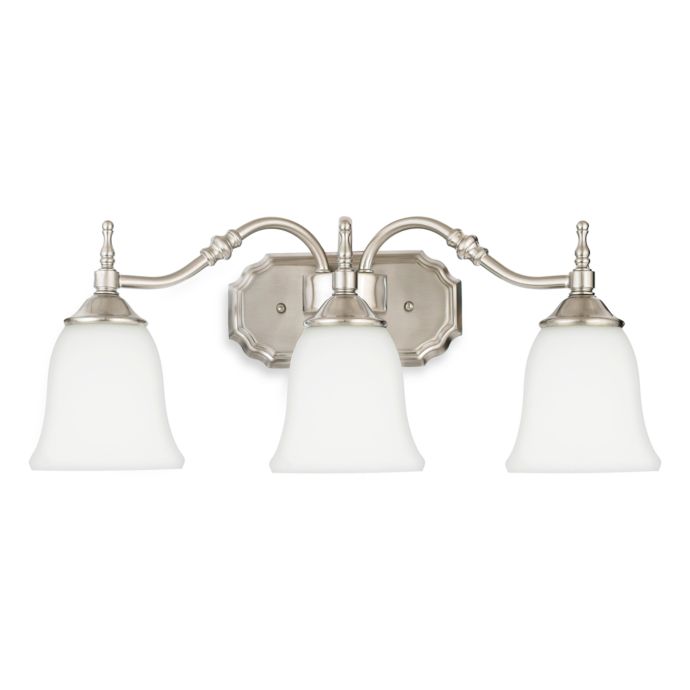 Quoizel Tritan 3 Light Wall Mount Light Fixture In Brushed Nickel