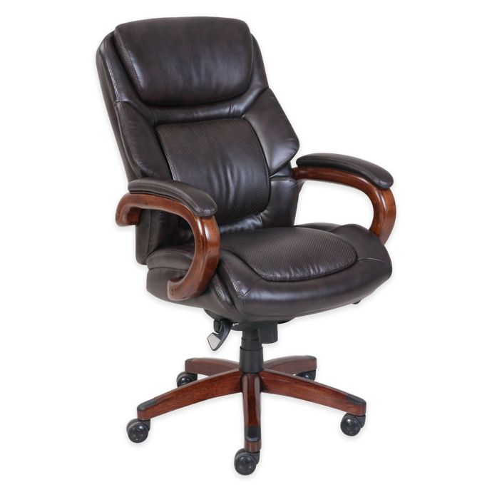 Lorell Wellness By Design Executive Chair Bonded Leather Black Office Depot