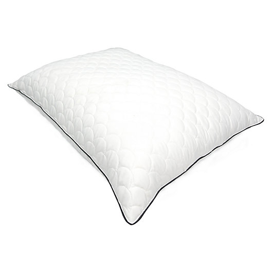 Alternate image 1 for Nikki Chu Scallop Quilted Jumbo Pillow in White