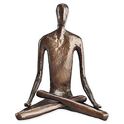 Danya B. Bronze Lotus Pose Yoga Sculpture