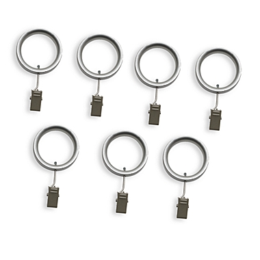 Umbra&reg; Twilight Clip Rings in Nickel (Set of 7). View a larger version of this product image.