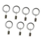 Umbra&reg; Twilight Clip Rings in Nickel (Set of 7)