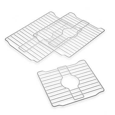SALT&trade; 12-1/2-Inch x 16-1/4-Inch Sink Protector Rack in White. View a larger version of this product image.